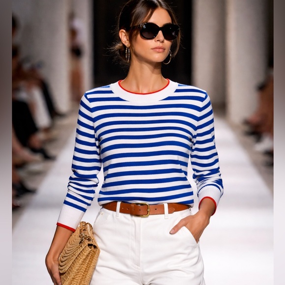 Sweaters - Milan Coastal Lightweight Crewneck Sweater Euro Summer